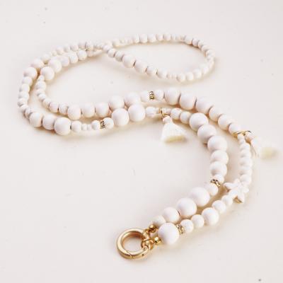 WhiteStar 88 GoldShiny, lange Edelstein Wechselkette